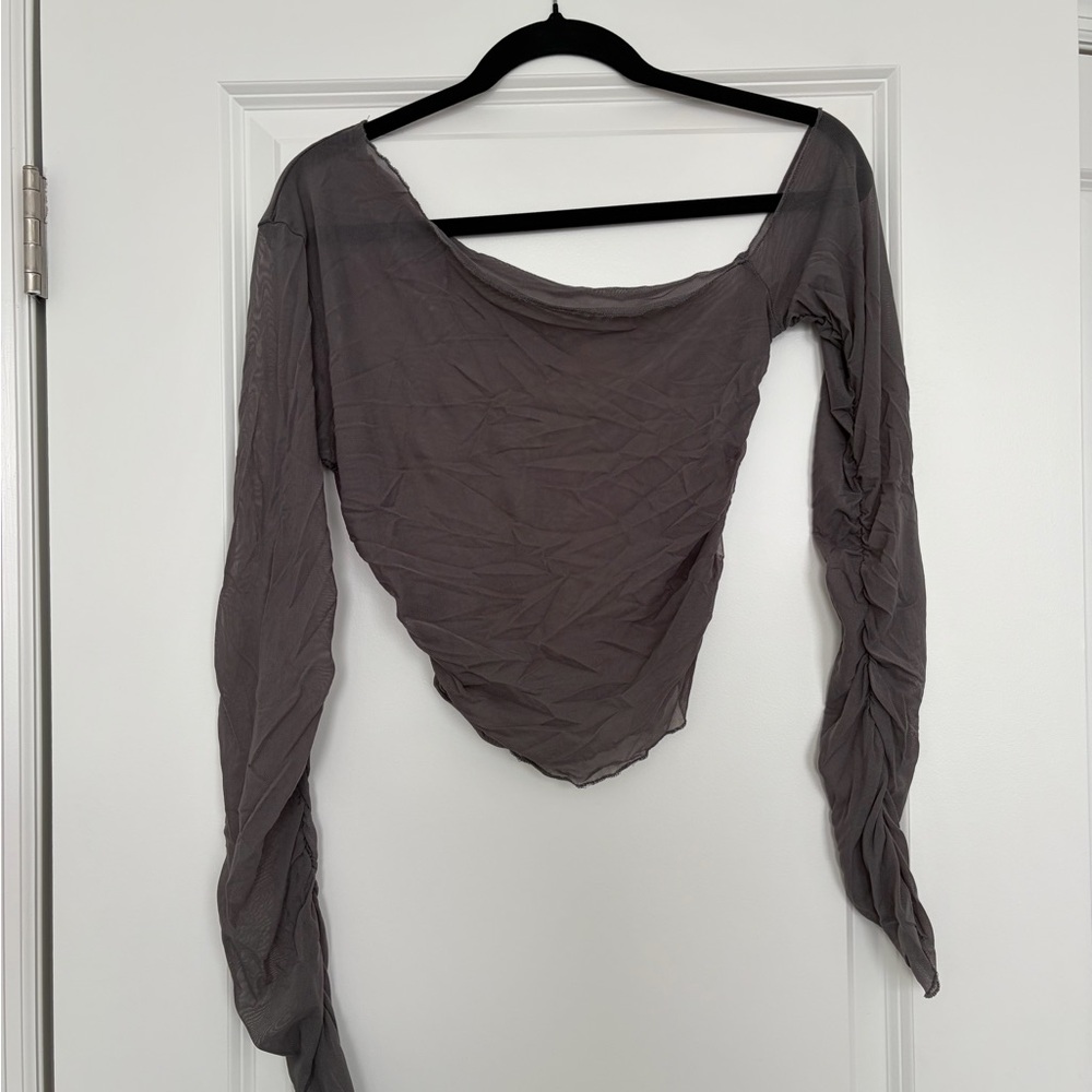 Chic Charcoal Women's Blouse